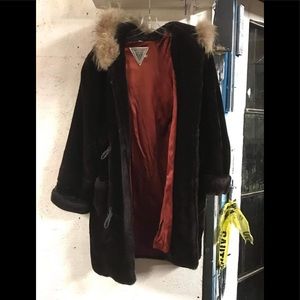 J.Percy for Marvin Richards plush faux fur coat